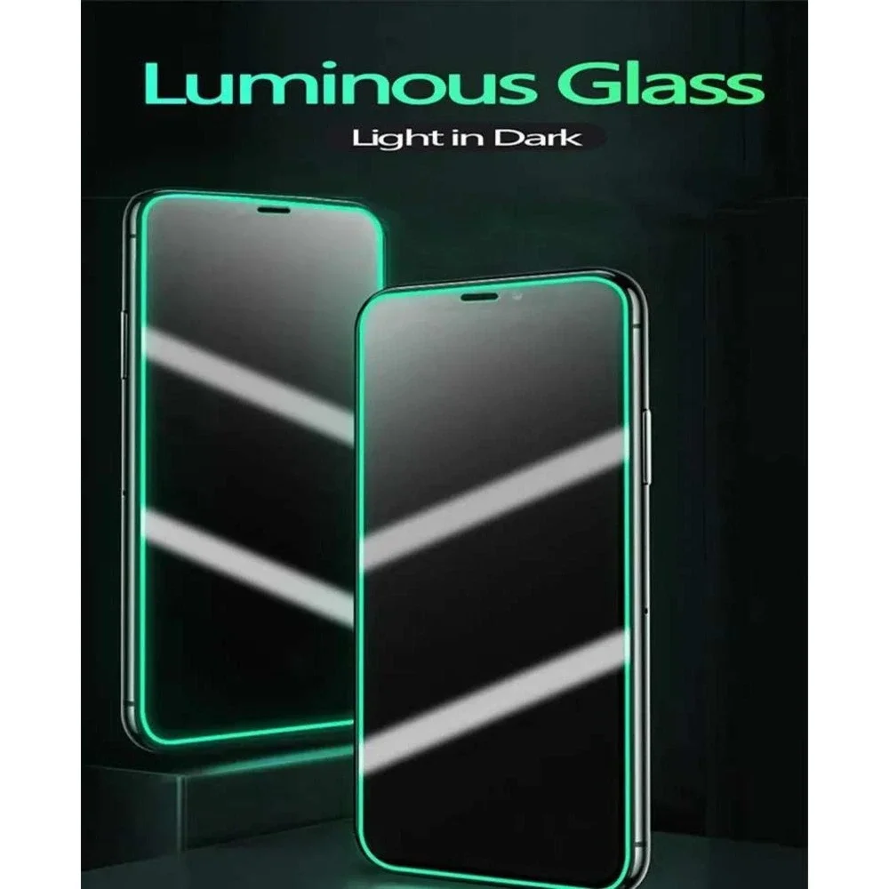 New Tempered Glass Screen Protector Glow in the Dark border iPhone‎ 11 Pro Max